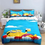 Banana Minions Bedding Set – Cartoon Comforter Set for Kids & Teens