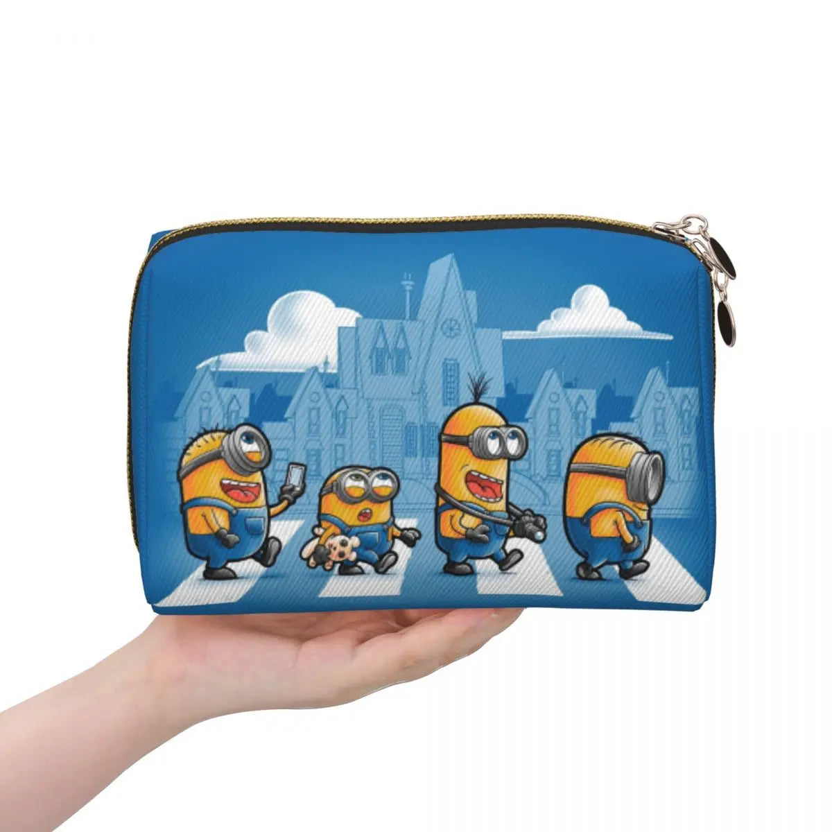 Minions Travel Cosmetic Bag – Cartoon Makeup Organizer for Women - Image 3