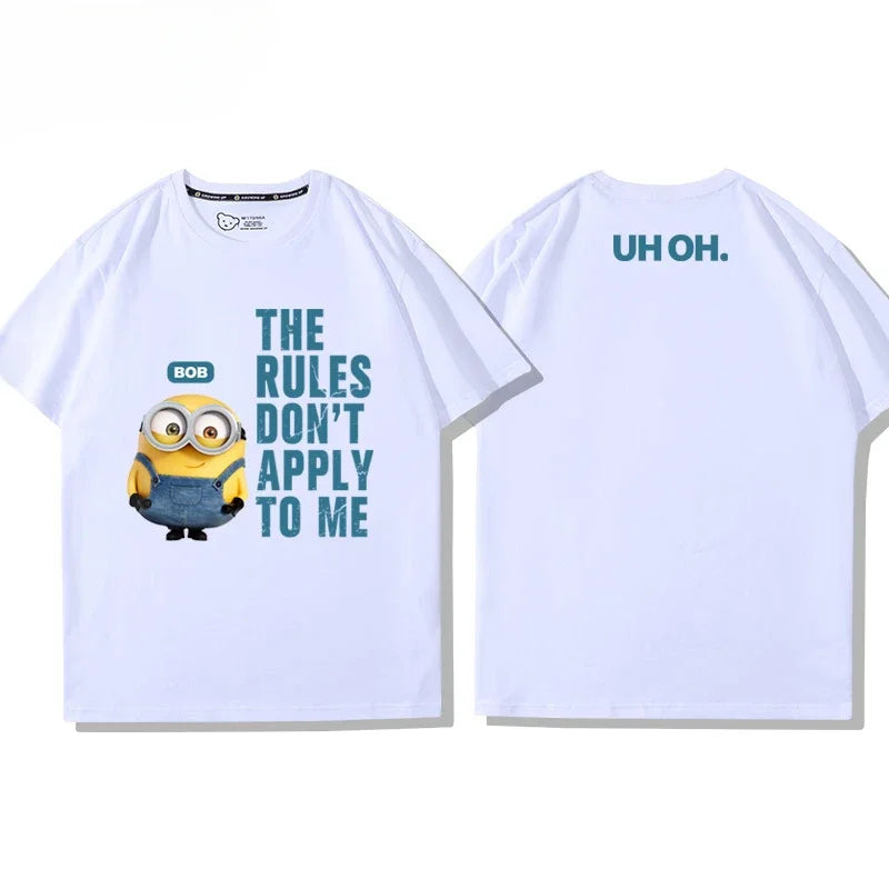 Minions Co-Branded T-Shirt – Loose Fit Cotton Tee for Men - Image 6