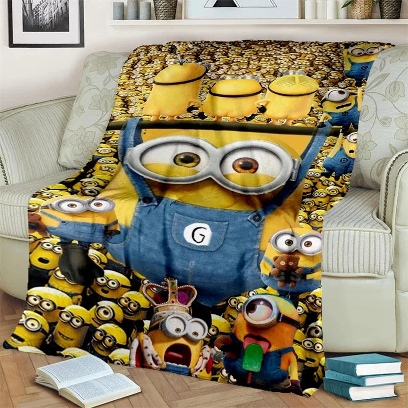 2025 Minions Flannel Blanket – Soft Cartoon Throw for Kids & Home - Image 8