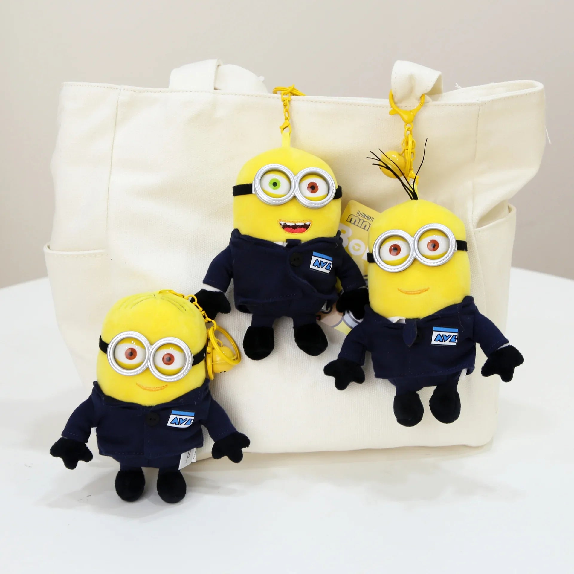 Minions Plush Keychains – Bob & Stuart Yellow Stuffed Toys - Image 5