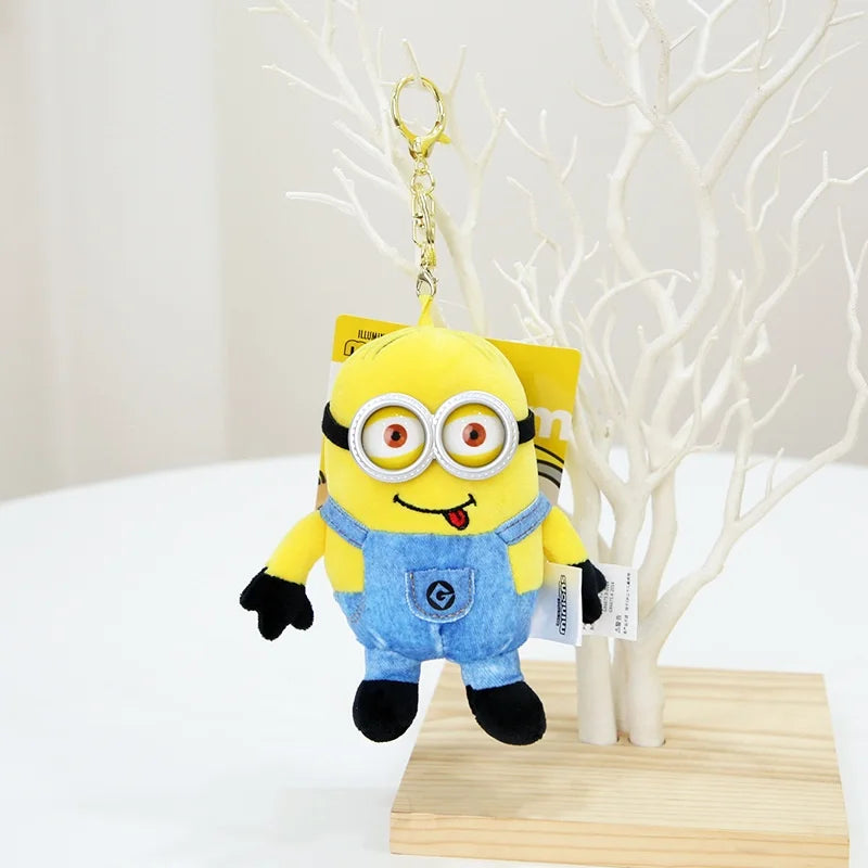 Minions Plush Keychains – Bob & Stuart Yellow Stuffed Toys - Image 12