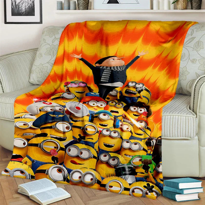 2025 New Cute Minions Flannel Blanket - Image 13