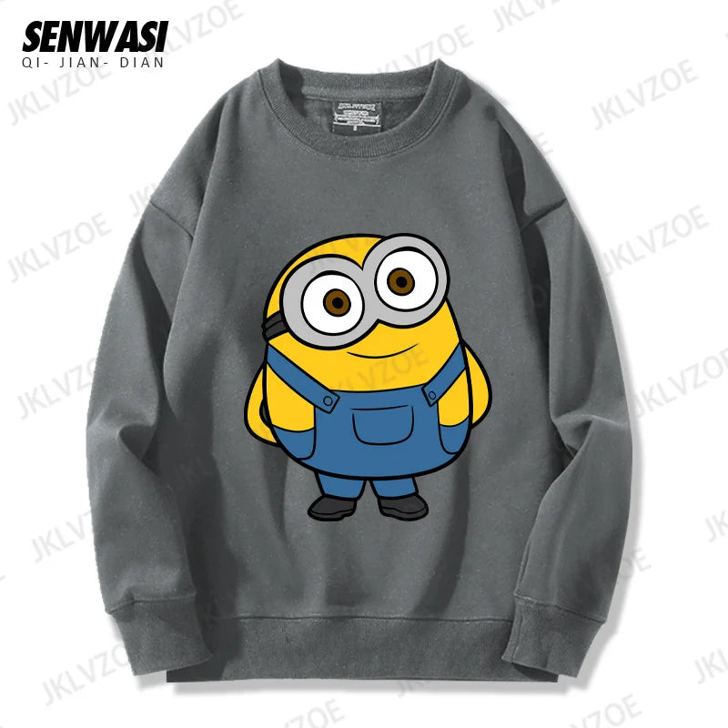 MINISO Minions Couple & Kids Hoodie – Autumn/Winter Edition - Image 5