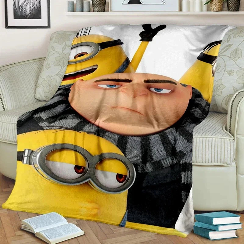2025 Minions Flannel Blanket – Soft Cartoon Throw for Kids & Home - Image 7