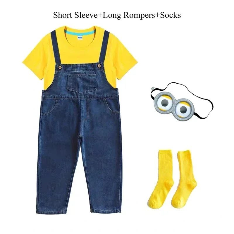 Minions Cosplay Onesie – Kids Funny Dress-Up Jumpsuit - Image 11