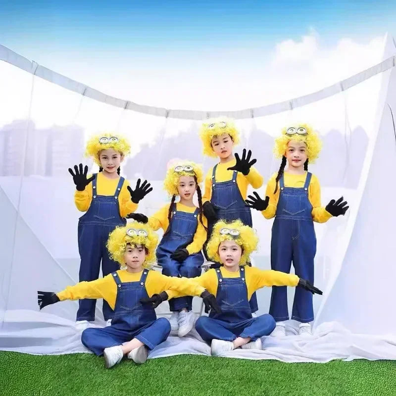 Minions Cosplay Onesie – Kids Funny Dress-Up Jumpsuit - Image 7