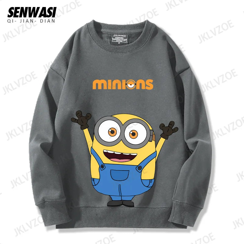 MINISO Minions Couple & Kids Hoodie – Autumn/Winter Edition - Image 4
