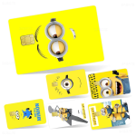 Cute M-Minions 2024 Anime Cartoon Skin Stickers for Credit Card