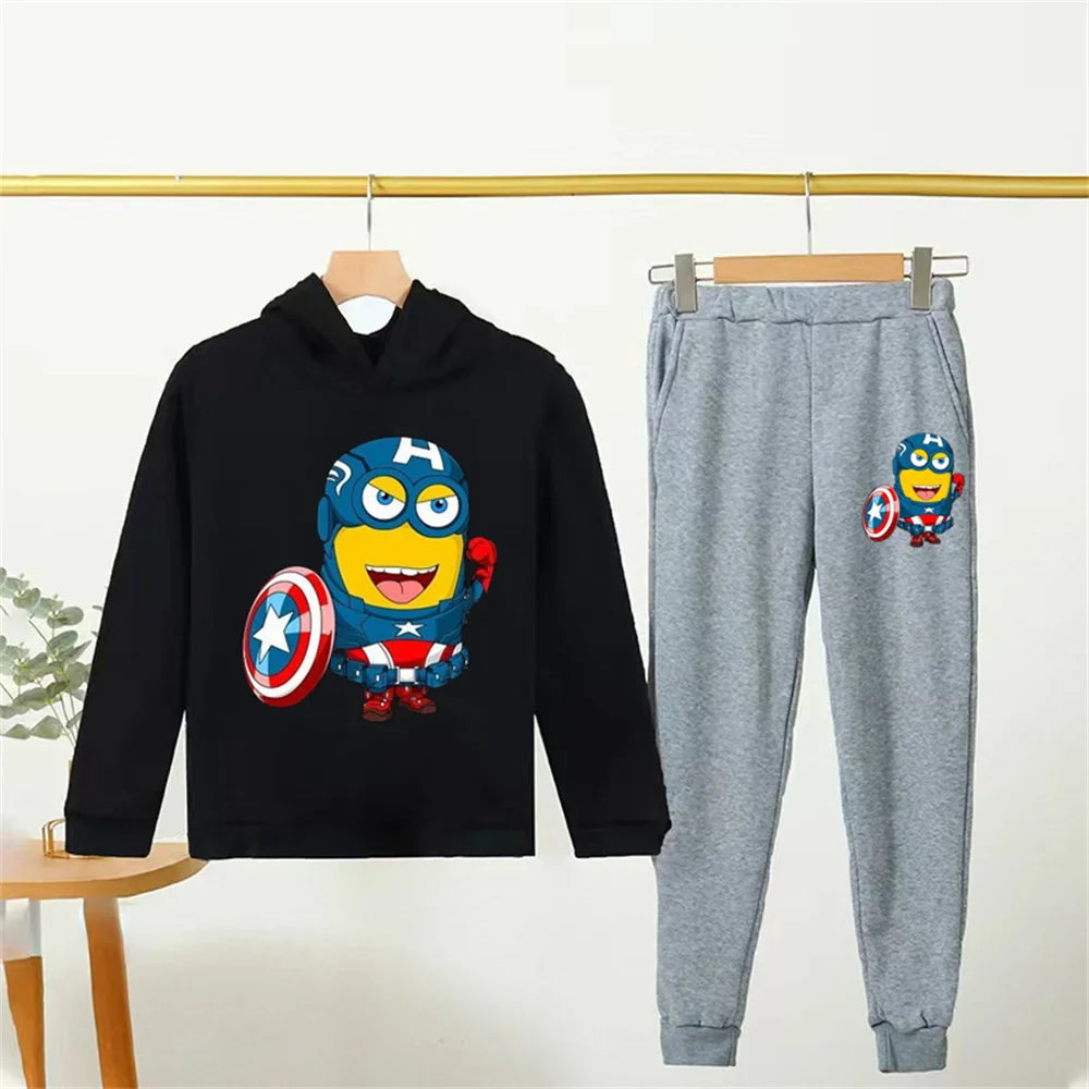 Minions Kids Hoodie Tracksuit Set (Ages 2–14) - Image 22